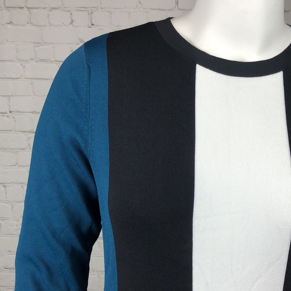 INC Colorblock Fitted Sweater Dress Plus Size 1X - Picture 6 of 7